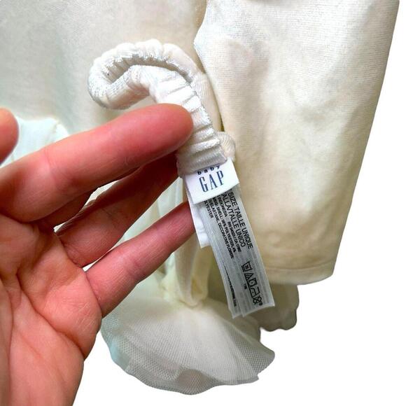 Baby Gap Ivory Velvet Long Sleeve Bodysuit Tutu Dress & Headband 3-6 Months NEW - Picture 6 of 10